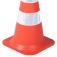 Cone de sinalizao com 50 cm flexvel 2 faixas