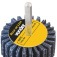 Roda de lixa 50 x 20 mm com haste gr�o 50 - 12.71.502.050