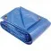 Lona reforçada de polietileno azul 4 m x 4 m