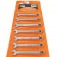 Jogo de chave combinada 6 a 22 mm ao cromo vandio com 10 peas