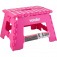 Banqueta plástica dobrável rosa 220 mm Banqueta plástica dobrável rosa 220 mm
