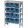 Estante met�lica com 12 gavetas n� 5 azul - EF12/5A