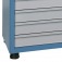 Armário para ferramentas com 3 prateleiras 9 gavetas e portas de vidro - AM-69 Armário para ferramentas com 3 prateleiras 9 gavetas e portas de vidro - AM-69
