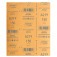 Folha de lixa para laca e verniz 225 x 275 mm - A219