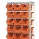 Estante met�lica com 21 gavetas n� 7 laranja - EF21/7L