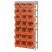 Estante met�lica com 21 gavetas n� 7 laranja - EF21/7L