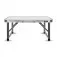 Mesa de alumínio dobrável com tampão de mdf 60 x 45 x 26/56 cm - 07728