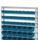 Estante met�lica com 49 gavetas azul medidas diversas - EM49A