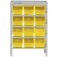 Estante metálica com 12 gavetas n° 5 amarela - EF12/5AM Estante metálica com 12 gavetas n° 5 amarela - EF12/5AM