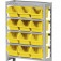 Estante metálica com 12 gavetas n° 5 amarela - EF12/5AM Estante metálica com 12 gavetas n° 5 amarela - EF12/5AM