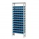 Estante met�lica com 60 gavetas n� 3 azul - EM60/3A