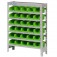 Estante metálica com 30 gavetas n° 3 verde - EF30/3VD Estante metálica com 30 gavetas n° 3 verde - EF30/3VD