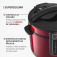 Panela de presso eltrica digital 5 litros Master Cook Red - PE-39  110V