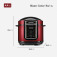 Panela de presso eltrica digital 5 litros Master Cook Red - PE-39  110V