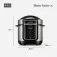 Panela de pressão elétrica digital 3 litros Master Cook 3L- PE-40  110V