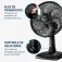 Ventilador de mesa 30 cm 6 pás com 3 velocidades - VSP-30-B  110V