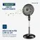 Ventilador de coluna 40 cm 6 pás Super Power - VSP-40C-NB  110V