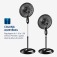 Ventilador de coluna 40 cm 6 pás Super Power - VSP-40C-NB  110V Ventilador de coluna 40 cm 6 pás Super Power - VSP-40C-NB  110V