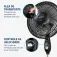 Ventilador de coluna 40 cm 6 pás Super Power - VSP-40C-NB  110V
