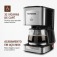 Cafeteira eltrica 800W jarra de vidro 32 xcaras Dolce Arome - C-44-32X-SI  110V