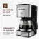 Cafeteira elétrica 800W jarra de vidro 32 xícaras Dolce Arome - C-44-32X-SI  110V