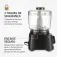 Mini Processador de alimentos 300 watts preto Turbo Pratic - MP-16-B  110V