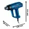 Soprador térmico 1800W 60 a 550°C 3 estágios com acessório - GHG180  220V
