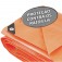 Lona reforçada de polietileno laranja 3 m x 3 m Lona reforçada de polietileno laranja 3 m x 3 m