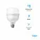 Lâmpada led super bulbo 20W 1680 lúmens branca fria - A80  110V/220V