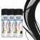 Kit 3 tintas spray preto fosco de uso geral 350 ml
