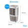 Climatizador de ar evaporativo portátil 107 Watts 45L 40m² - Big Air  220V Climatizador de ar evaporativo portátil 107 Watts 45L 40m² - Big Air  220V