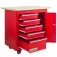 Bancada móvel com 5 gavetas e porta lateral - RLL-277 Bancada móvel com 5 gavetas e porta lateral - RLL-277