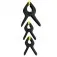 Jogo de grampos de nylon 19mm x 75mm com 16 peças - 83-094