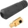 Conector rápido macho 9 mm para cabo de solda