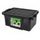 Caixa organizadora com tampa 25 litros empilhvel - 25887