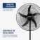 Ventilador de coluna 55 cm 5 pás oscilante - NVC-PRO-55  220V Ventilador de coluna 55 cm 5 pás oscilante - NVC-PRO-55  220V