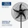 Ventilador de coluna 55 cm 5 pás oscilante - NVC-PRO-55  220V
