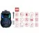 Caixa de som amplificada 500W RMS com Bluetooth TWS Radio FM e Microfone - CT 500   110V/220V