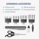 Máquina de cortar cabelo e barba com 8 acessórios Pratic Style - CR-10-BI  110V/220V