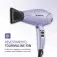 Secador de cabelo 2000 watts Tourmaline SPACE SHINE lilás - SC-21  110V