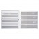 Grade de ventilação plástica quadrada 25 x 25 cm Grade de ventilação plástica quadrada 25 x 25 cm