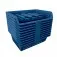 Cesto expositor 570 x 280 x 420 mm azul 5 peças - Prático