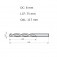 Broca de aço rápido para metal 8,0 mm DIN 338 - A1148.0B Broca de aço rápido para metal 8,0 mm DIN 338 - A1148.0B