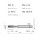 Macho máquina aço rápido ponta helicoidal M10 x 1,5 mm DIN 371 - EP00M10 Macho máquina aço rápido ponta helicoidal M10 x 1,5 mm DIN 371 - EP00M10