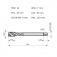 Macho máquina aço rápido canal helicoidal M12 x 1,75 mm DIN 371 - EX00M12 Macho máquina aço rápido canal helicoidal M12 x 1,75 mm DIN 371 - EX00M12