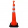 Cone balizador refletivo tipo T 1,14 m 5 kg laranja - T-TOP Cone balizador refletivo tipo T 1,14 m 5 kg laranja - T-TOP