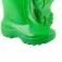 Bota infantil de PVC verde com forro    