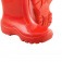 Bota infantil de PVC vermelha com forro   Bota infantil de PVC vermelha com forro