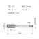 Jogo de macho manual aço rápido M10 x 1,5 mm DIN352 com 3 peças E100M10NO8 Jogo de macho manual aço rápido M10 x 1,5 mm DIN352 com 3 peças E100M10NO8
