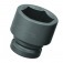 Soquete sextavado de impacto 50 mm com encaixe de 1 Soquete sextavado de impacto 50 mm com encaixe de 1